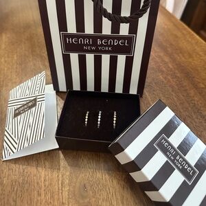 Henri Bendel tricolor stack rings
